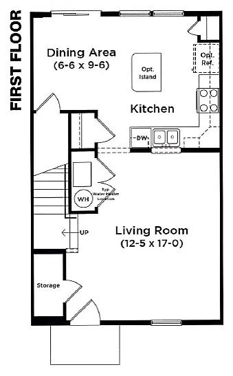 Burhans Village 3 Bedroom First Floor Plan
