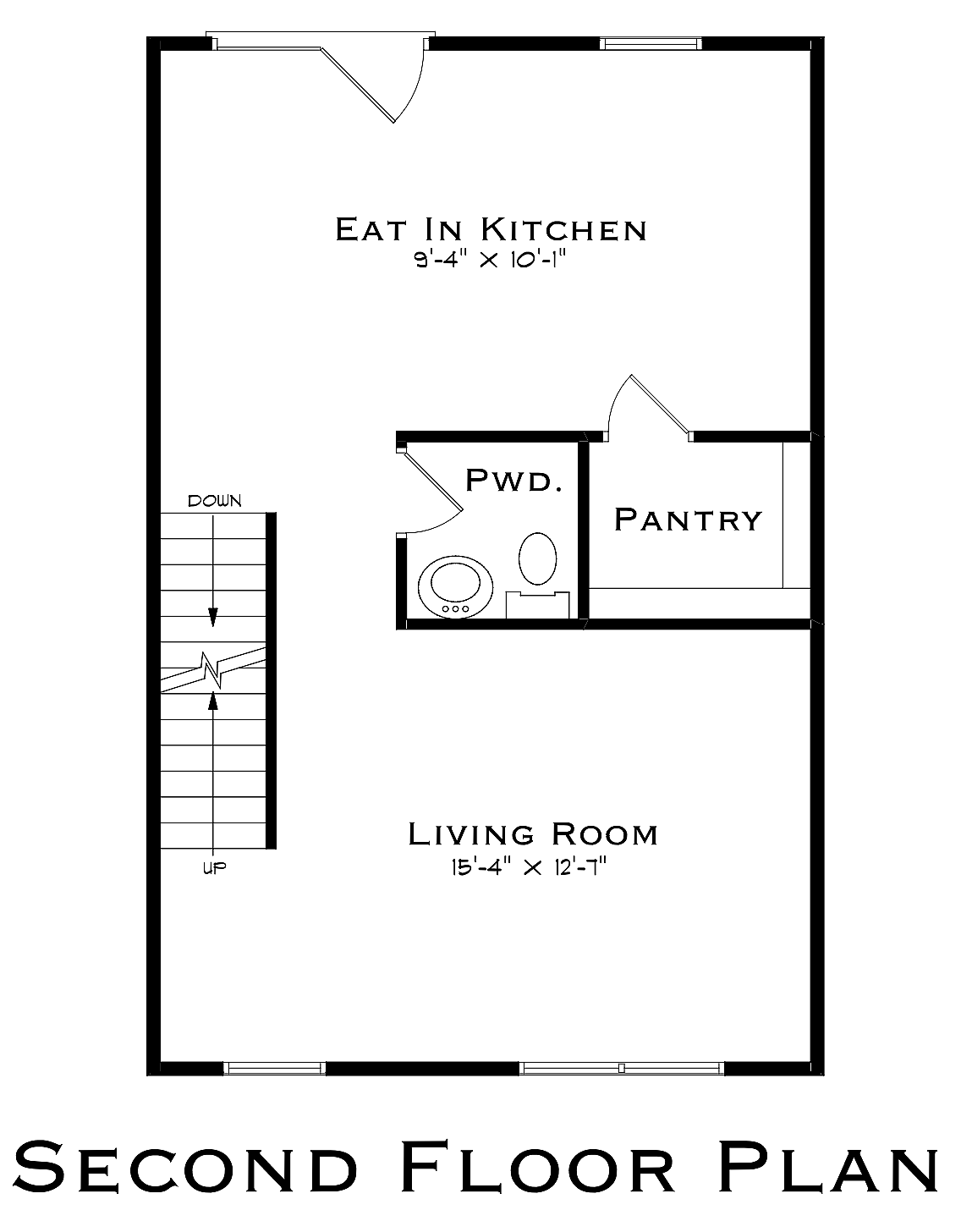 Grace Avenue 2 Bedroom Second Floor Plan