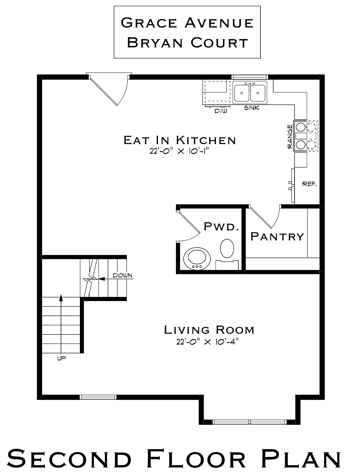Grace Avenue 3 Bedroom Second Floor Plan