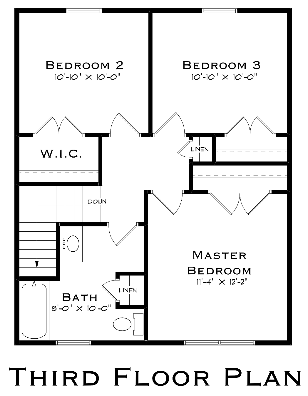Grace Avenue 3 Bedroom Third Floor Plan