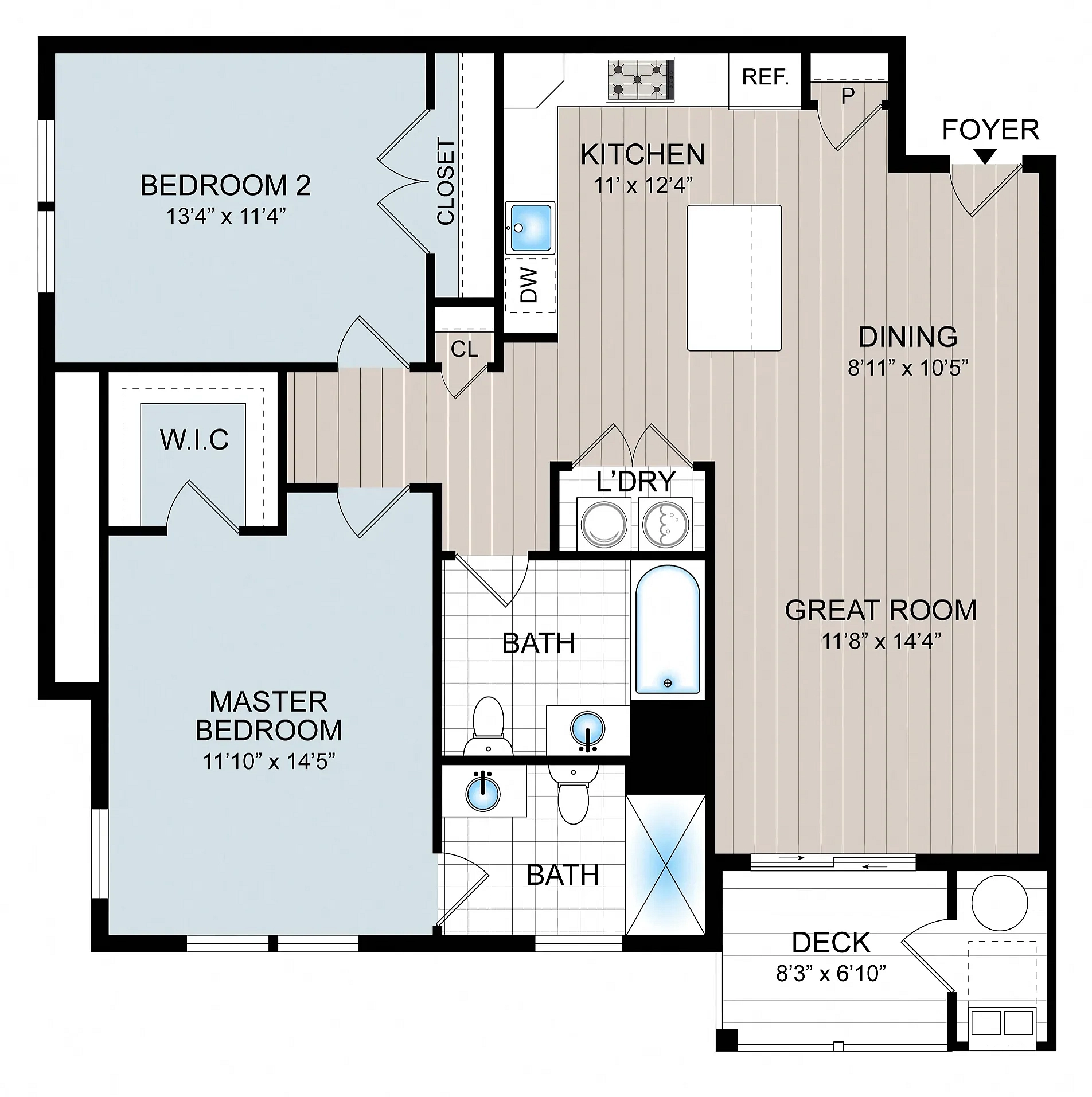 Cambria Phase 1, 2 Bedroom 2 Bath With Elevator