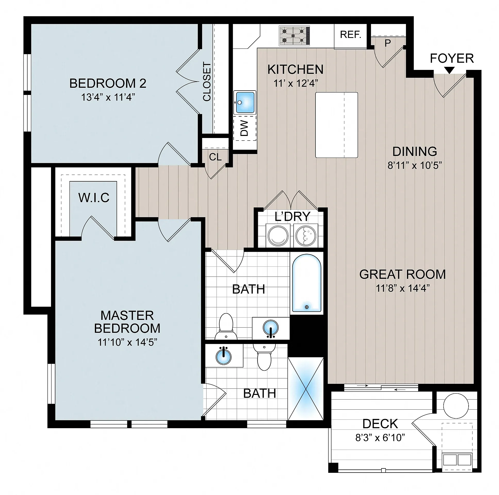 Cambria Phase 1, 2 Bedroom 2 Bath With Elevator