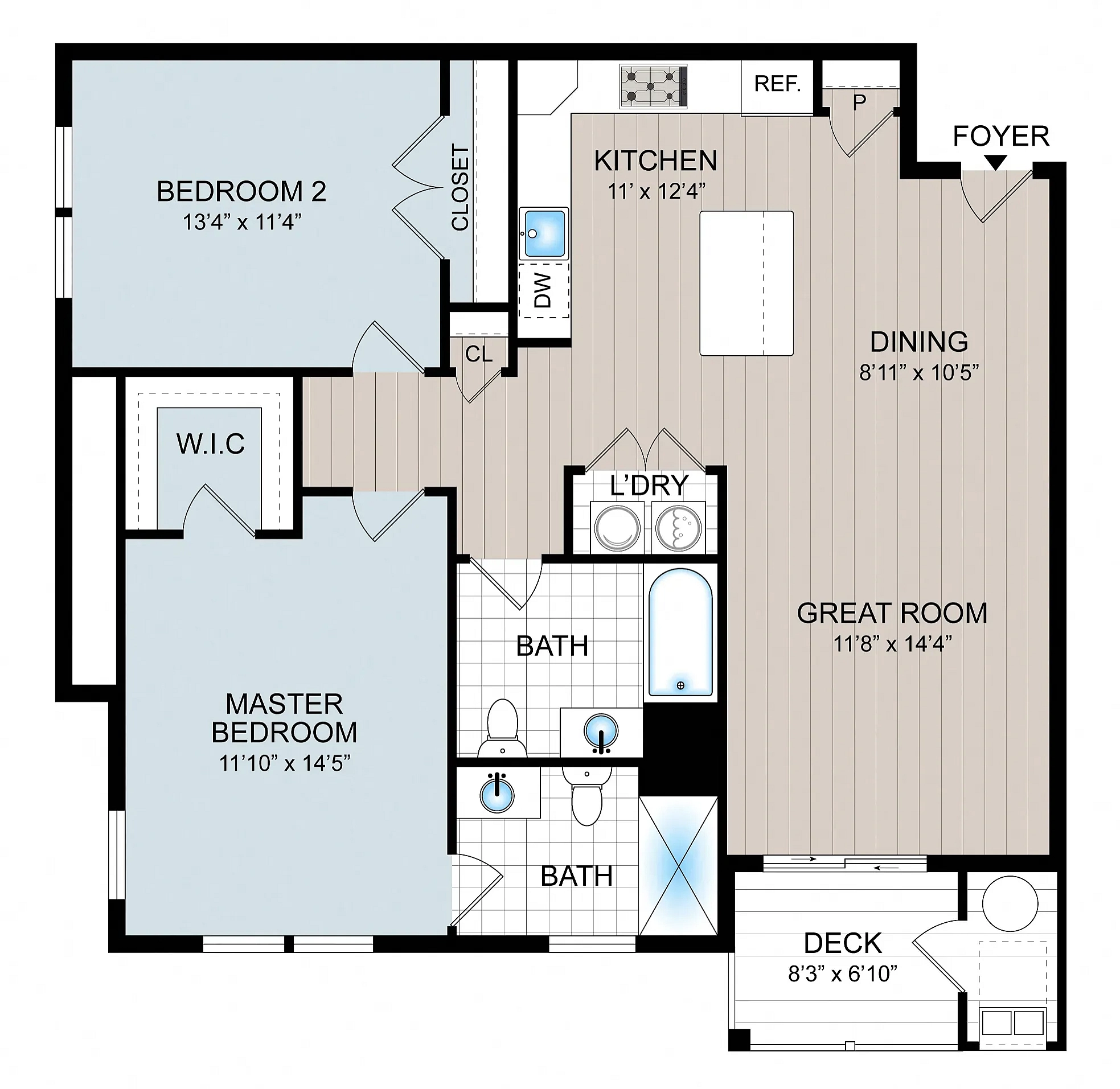 Cambria Phase 1, 2 Bedroom 2 Bath With Elevator