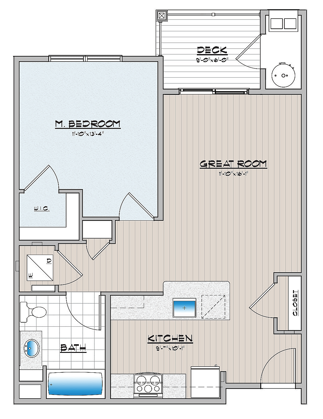 Cambria Phase 1, 1 Bedroom 1 Bath