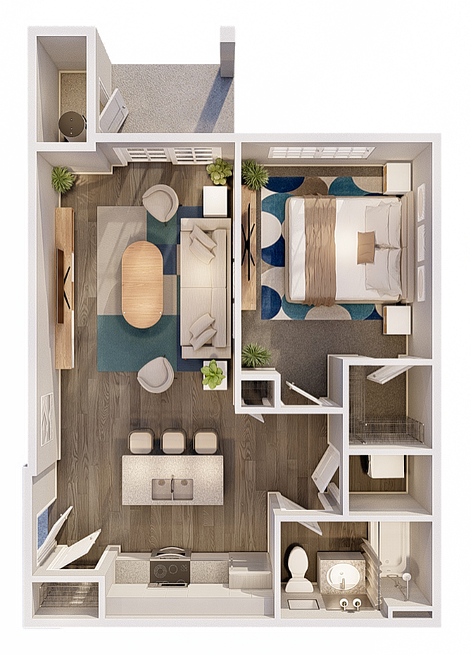 Maplewood 1 Bedroom 1 Bath