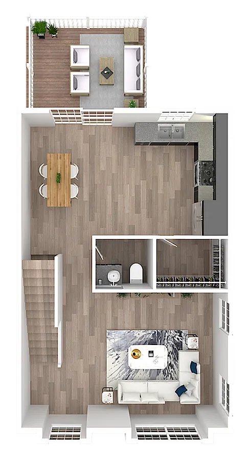 Hudson Ridge Phase 1, 4 Bedroom Second Floor Plan With Garage