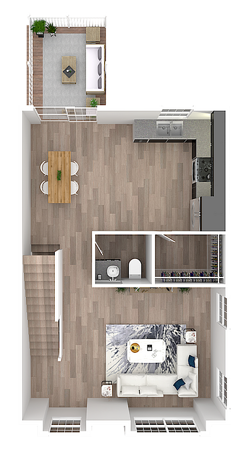 Meadow Springs Phase 1, 3 Bedroom Second Floor Plan With Garage