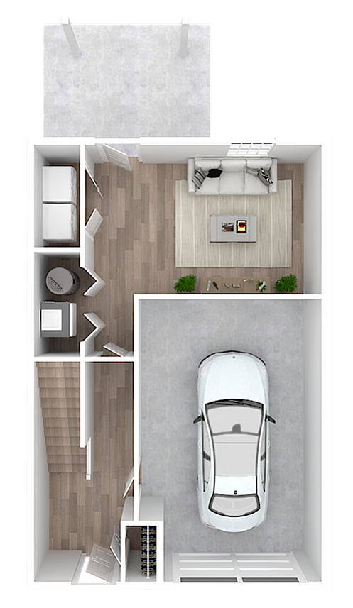 Franklin Square Phase 1, 4 Bedroom First Floor Plan With Garage