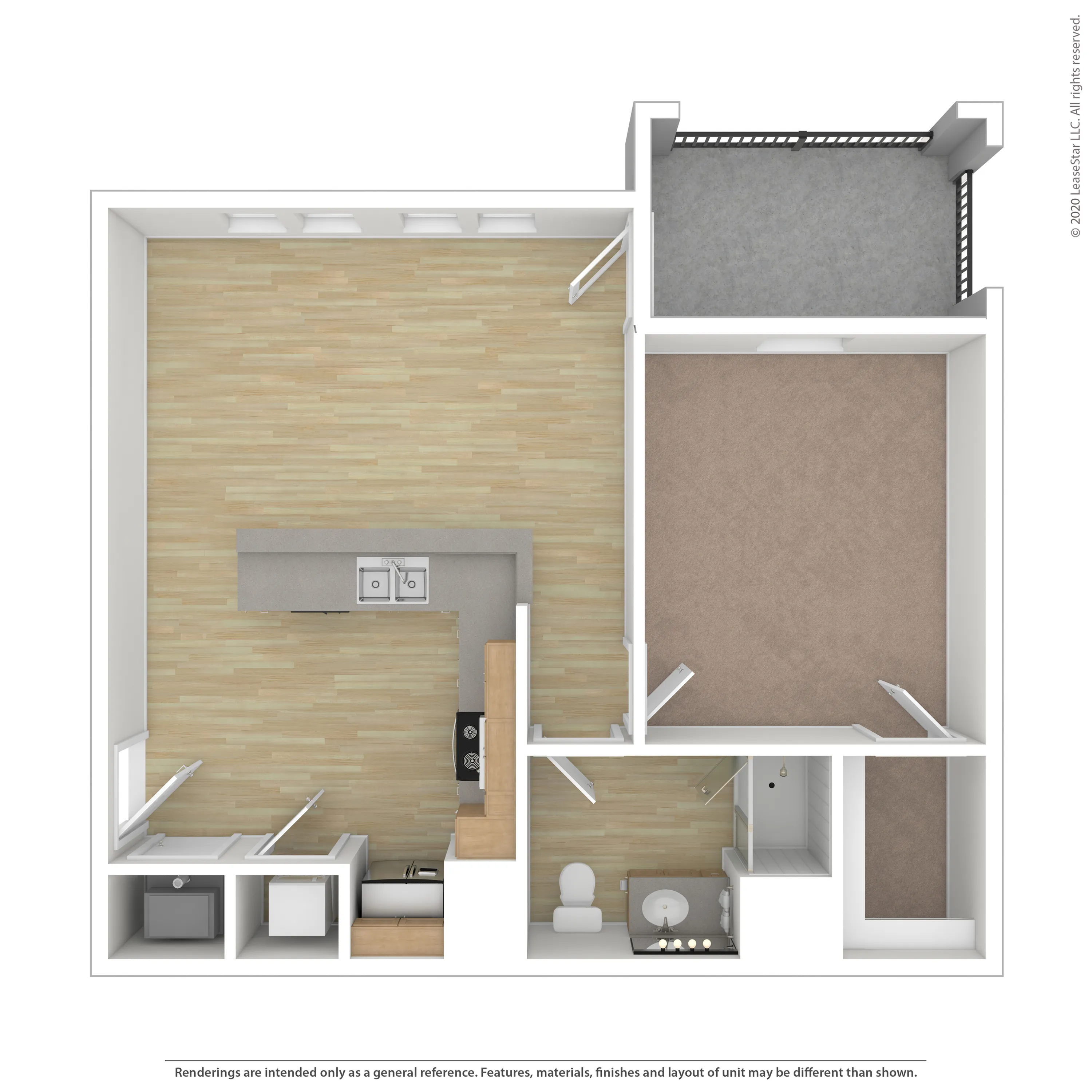 1 Bed 1 Bath