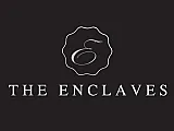 Elegant logo design for The Enclaves featuring a stylized 'E' in a sophisticated black and white theme.