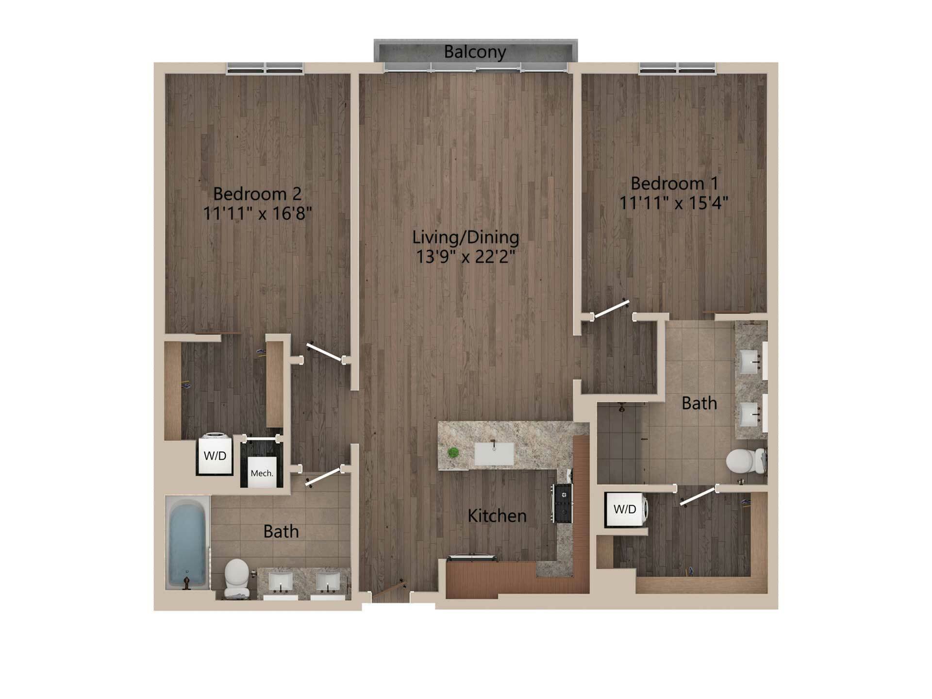B3 Floorplan 3D