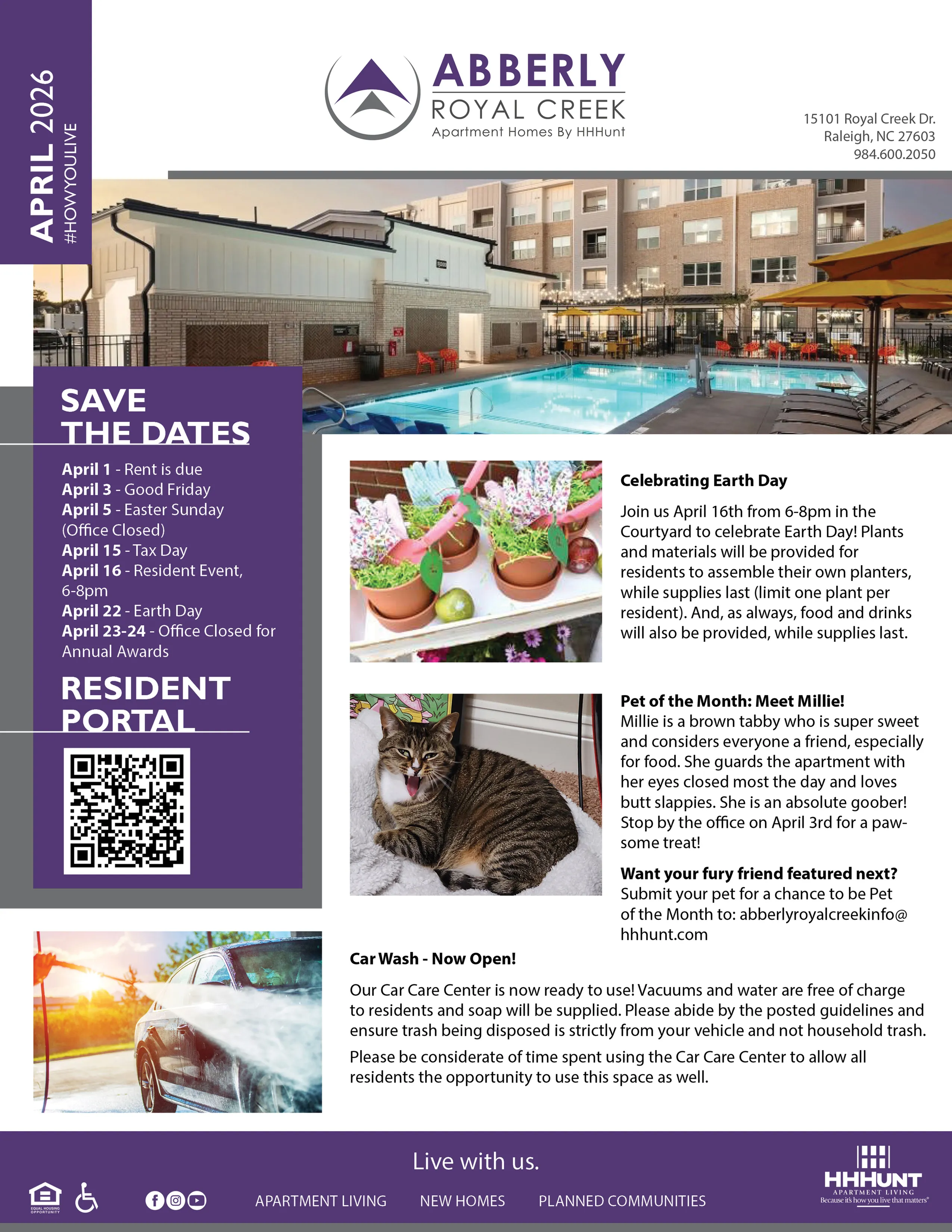 April 2026 Newsletter | Abberly Royal Creek in Raleigh, NC-image