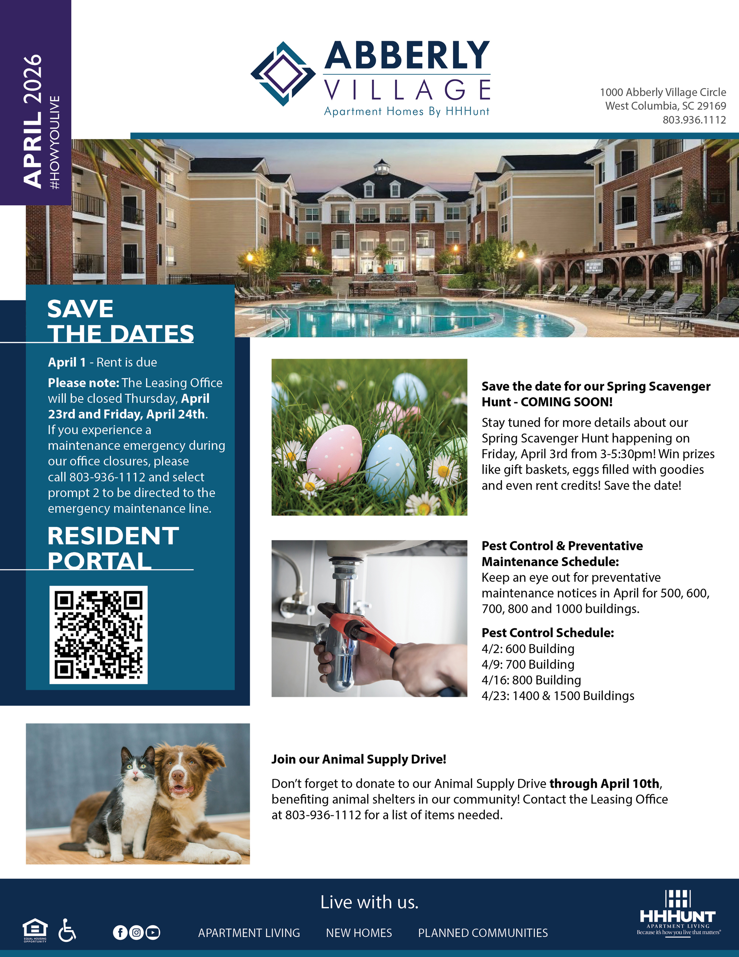 April 2026 Newsletter | Abberly Village in West Columbia, SC-image