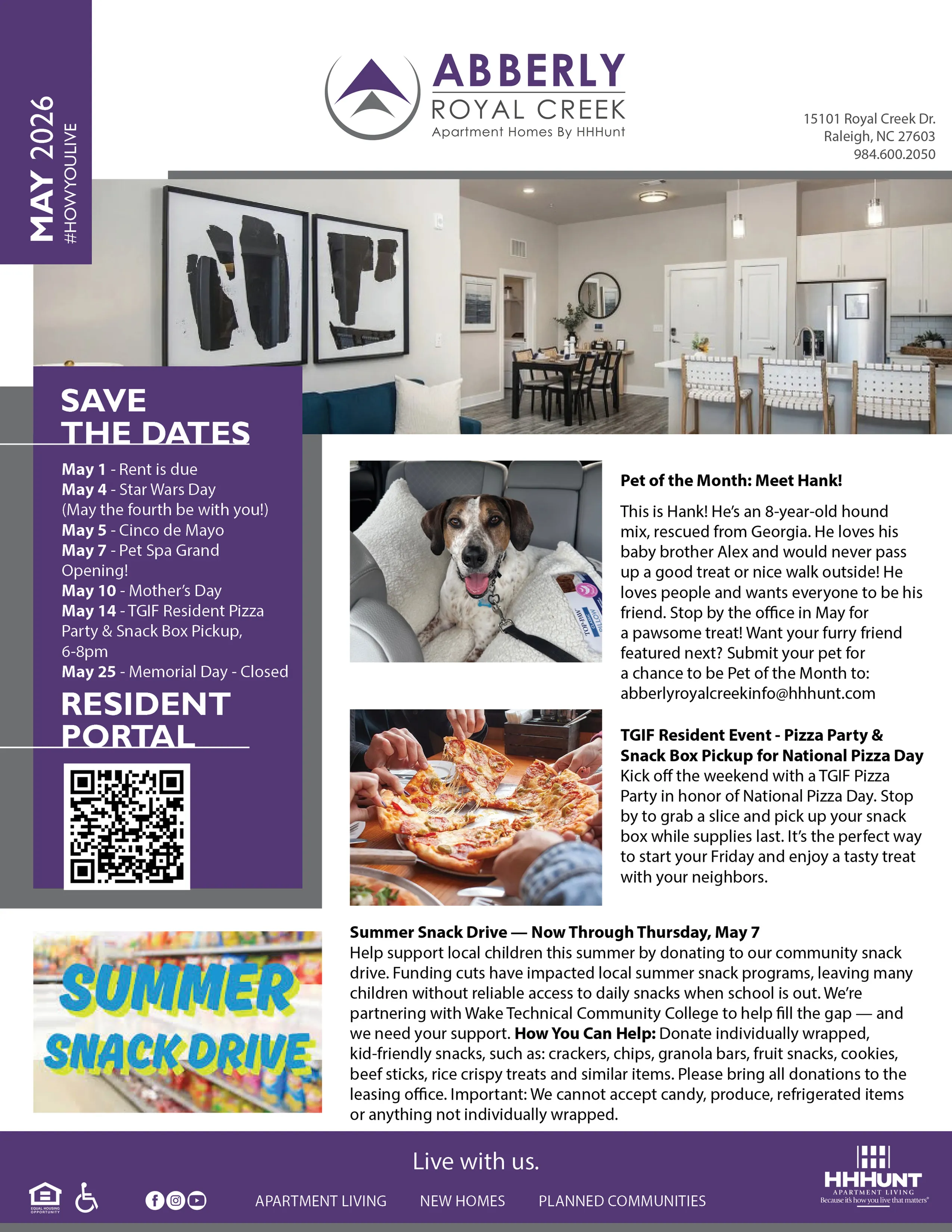 May 2026 Newsletter | Abberly Royal Creek in Raleigh, NC-image