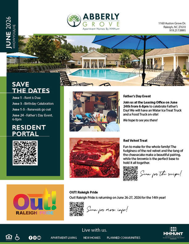 June 2026 Newsletter | Abberly Grove in Raleigh, NC-image
