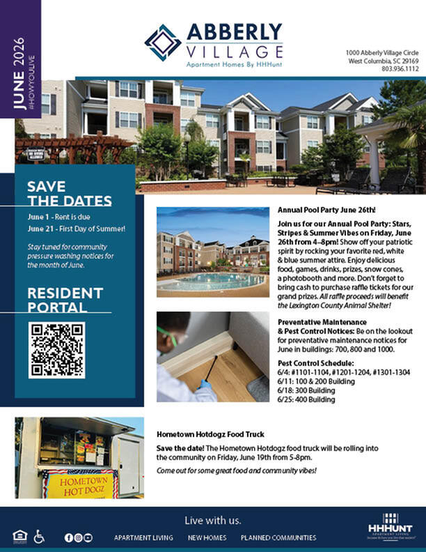 June 2026 Newsletter | Abberly Village in West Columbia, SC-image