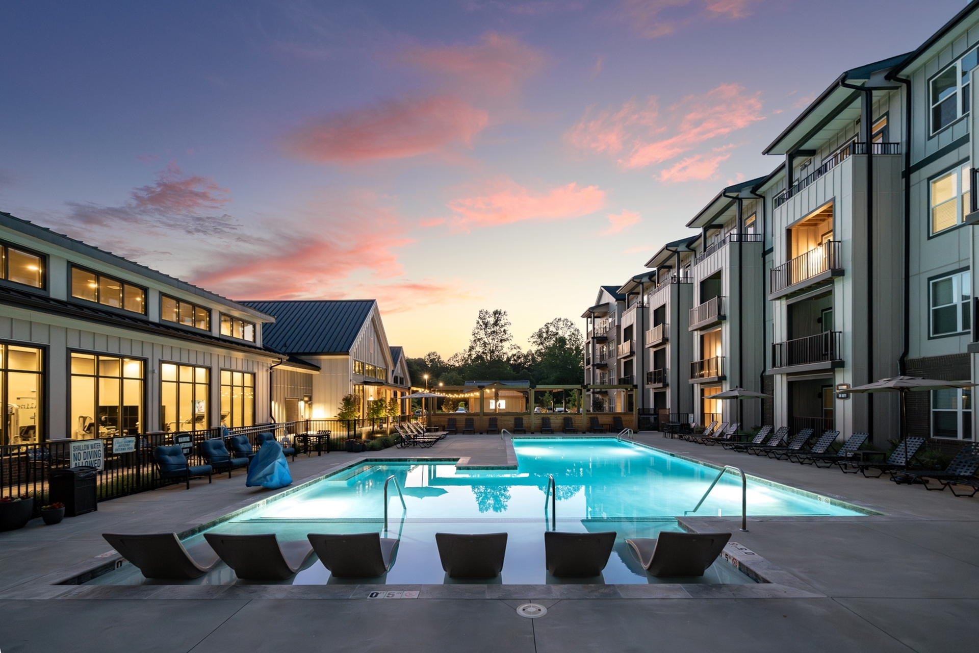 Invigorating Resort Style Pool at Abberly Liberty Crossing in Charlotte, NC