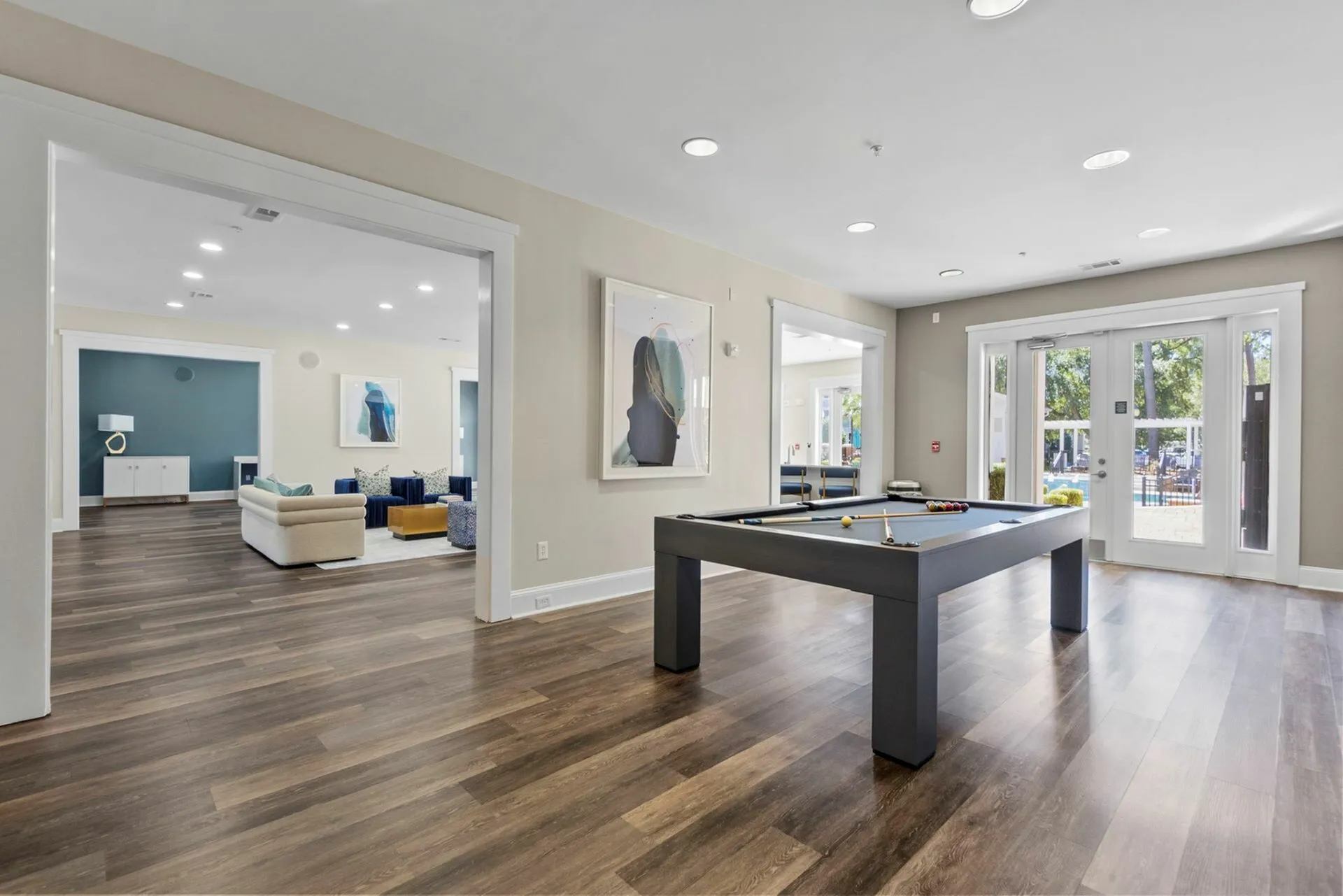 Billiards room at West Ashley Apartments in Charleston, SC