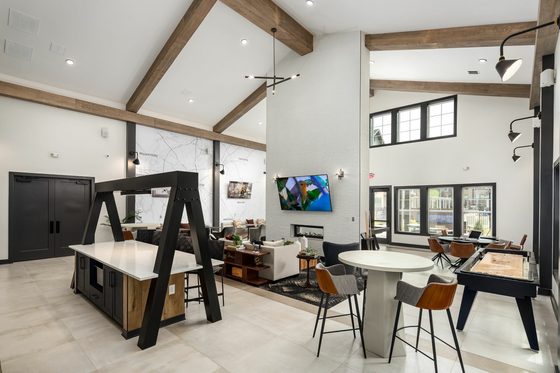 Resident Clubhouse at Abberly Commons Apartments in Charlotte, NC