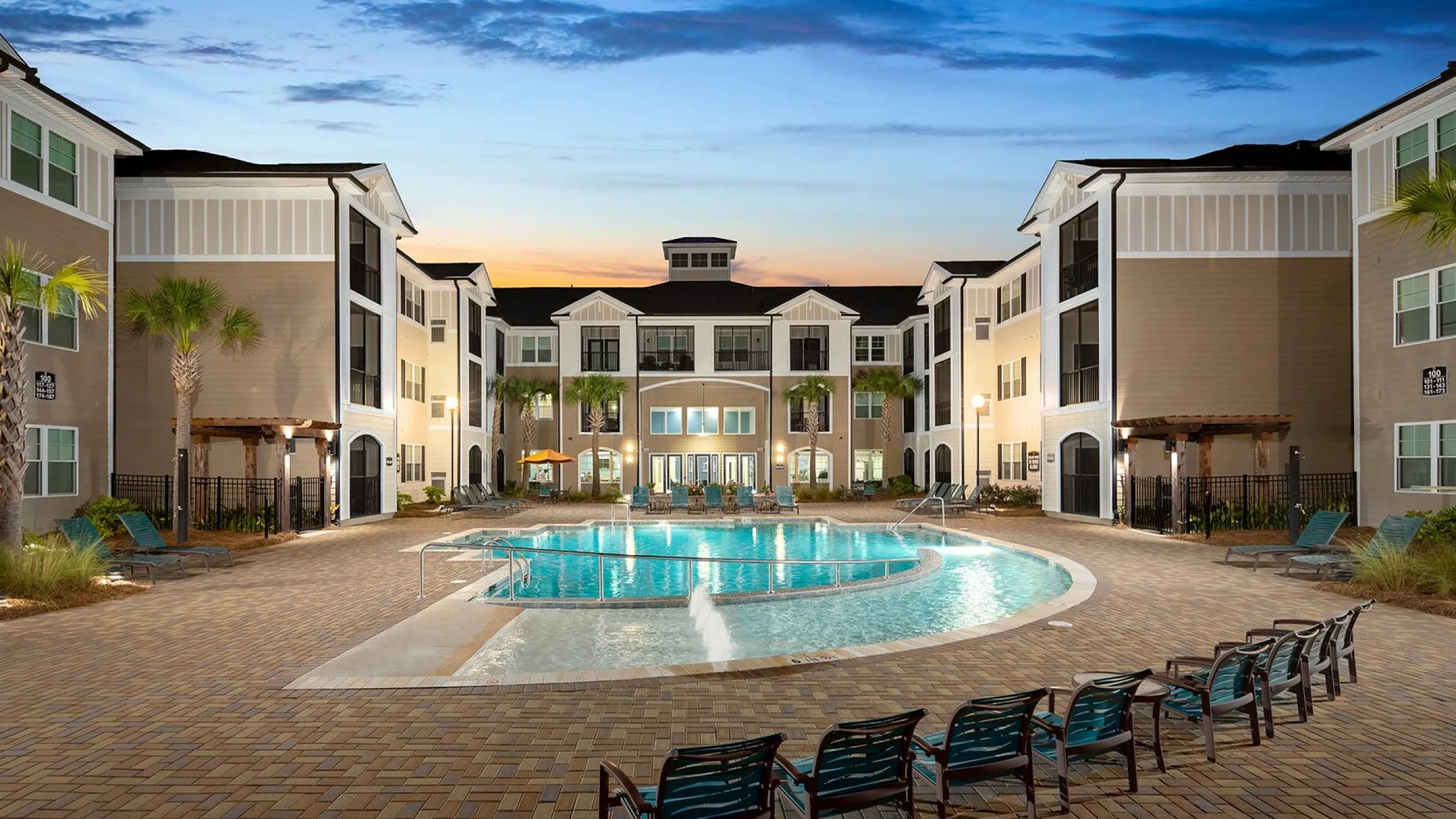 Blue Cool Swimming Pool at Abberly Crossing Apartments in Ladson, SC