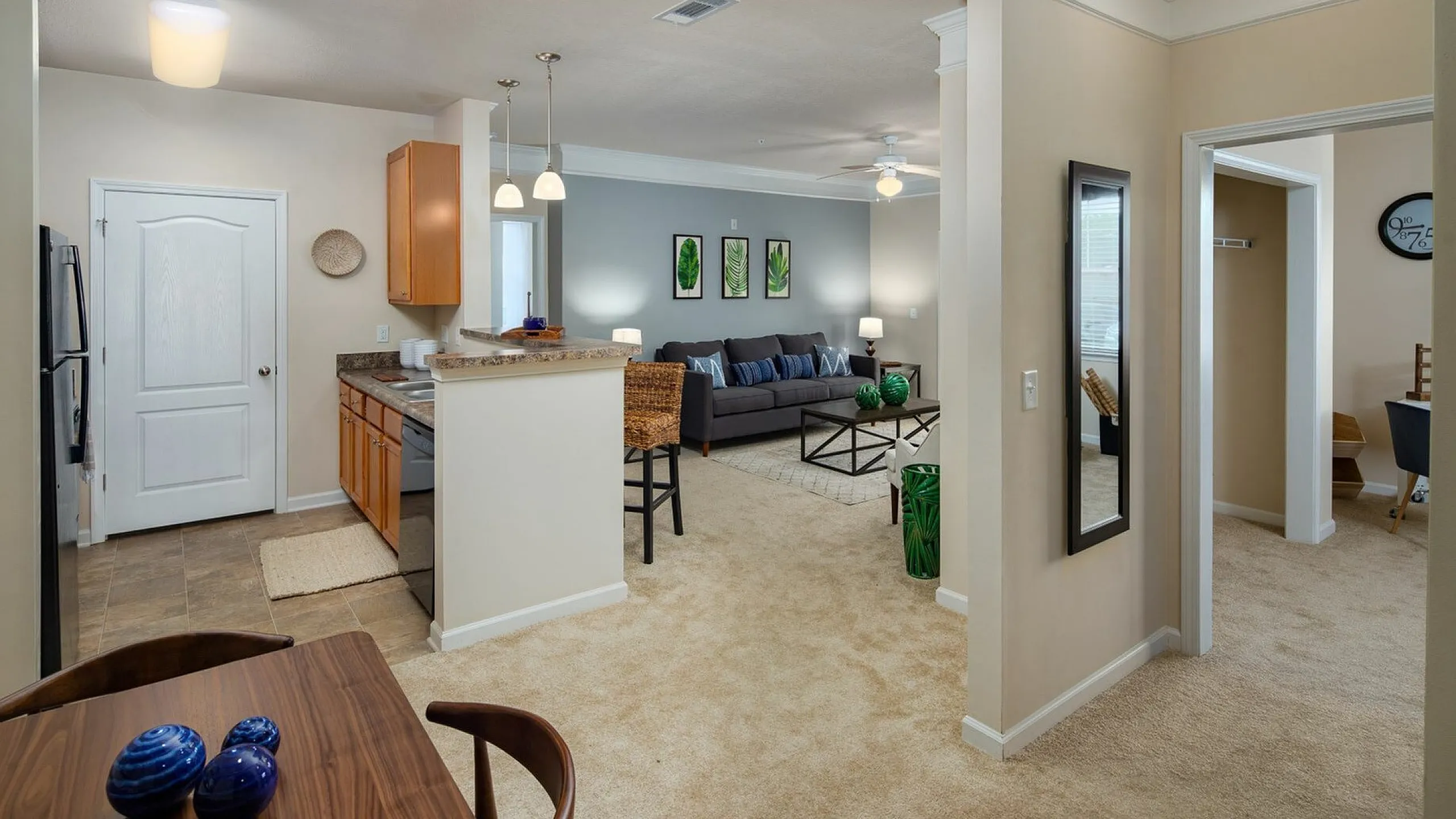Open Living Space at Abberly Crossing Apartments in Ladson, SC