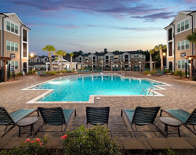 Resort Inspired Pool at Abberly Crossing Apartments in Ladson, SC
