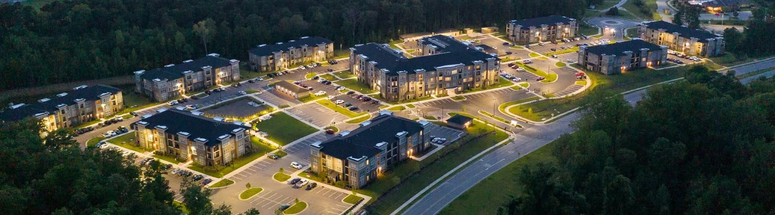 Aerial View of the Community at Abberly Solaire Apartments in Garner, NC