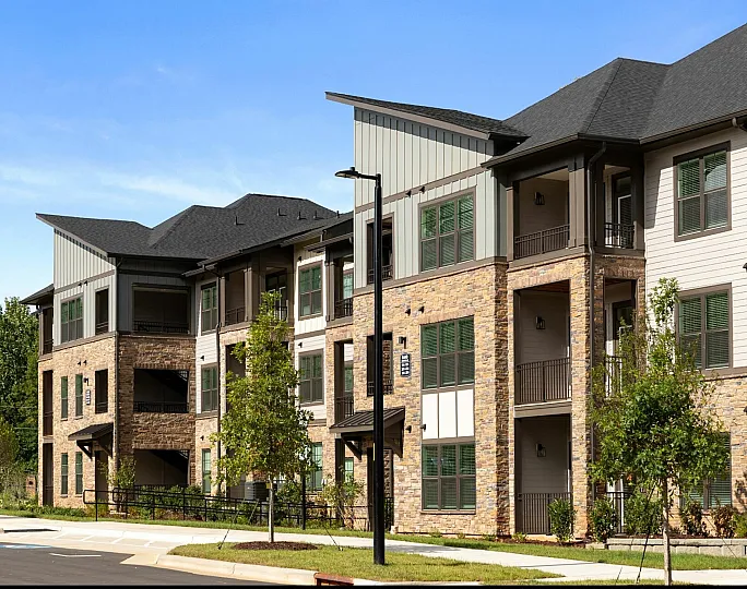 Exterior View of Community at Abberly Commons Apartments in Charlotte, NC