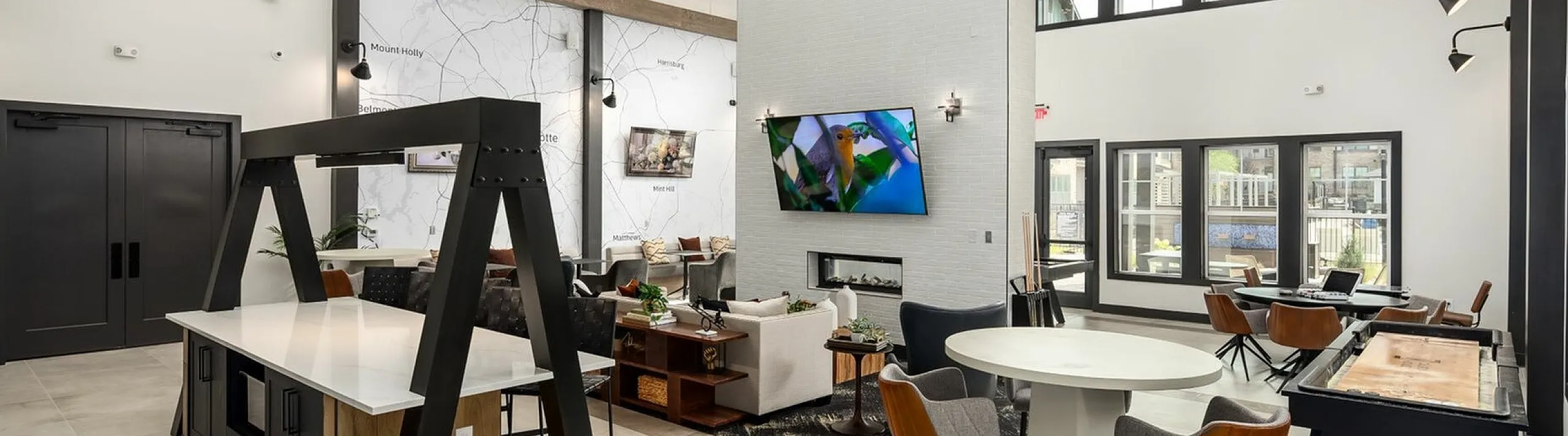 Luxury Clubhouse at Abberly Commons Apartments in Charlotte, NC