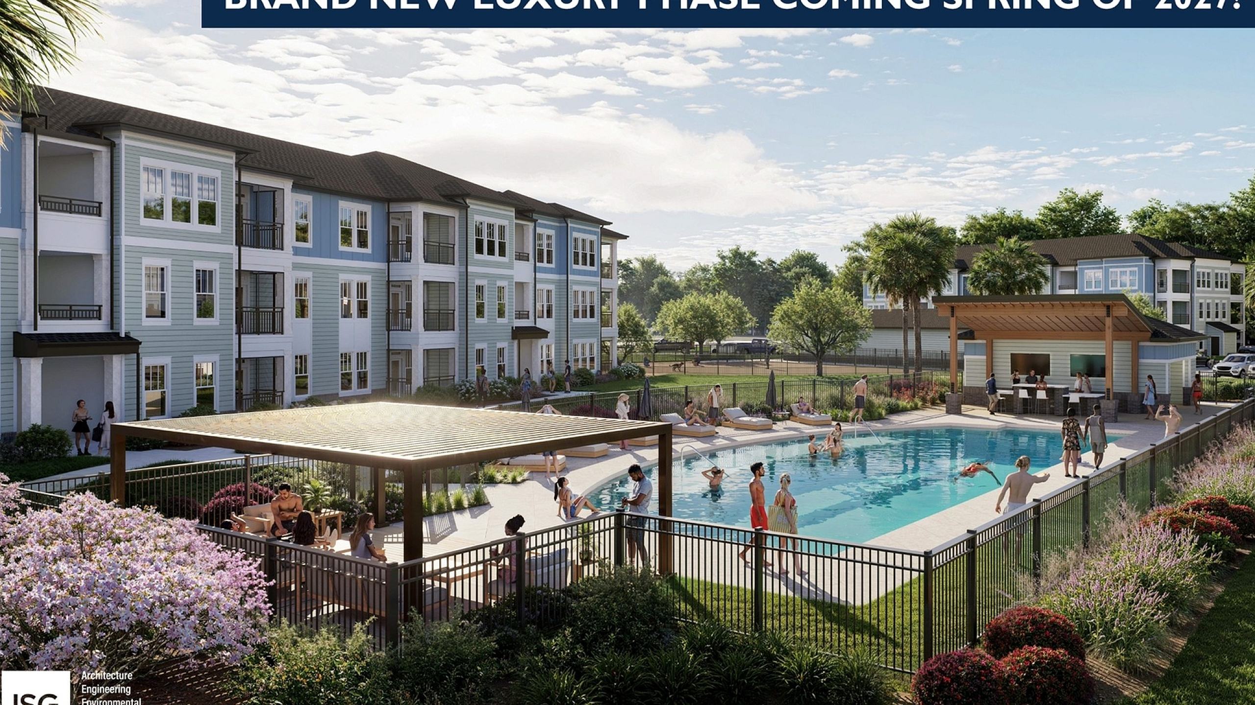 Abberly Chase Apartment Homes - Poolside View