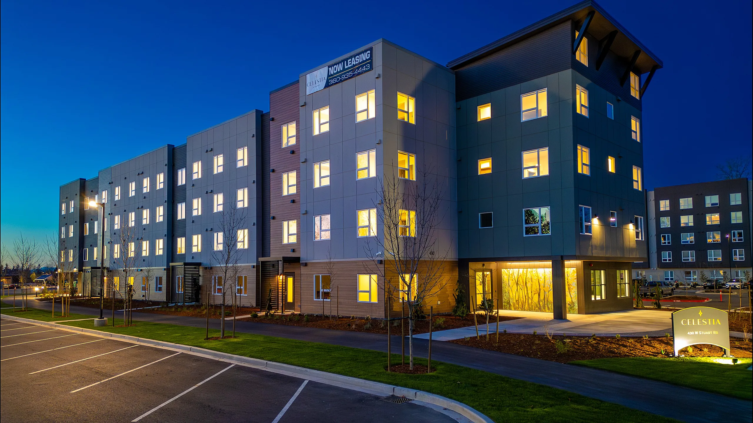 celestia exterior night view