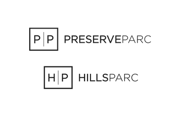 Elegant logos for PremierParc and HillsParc showcasing modern design and branding.