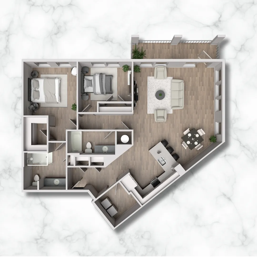 2CX - 1373 sqft