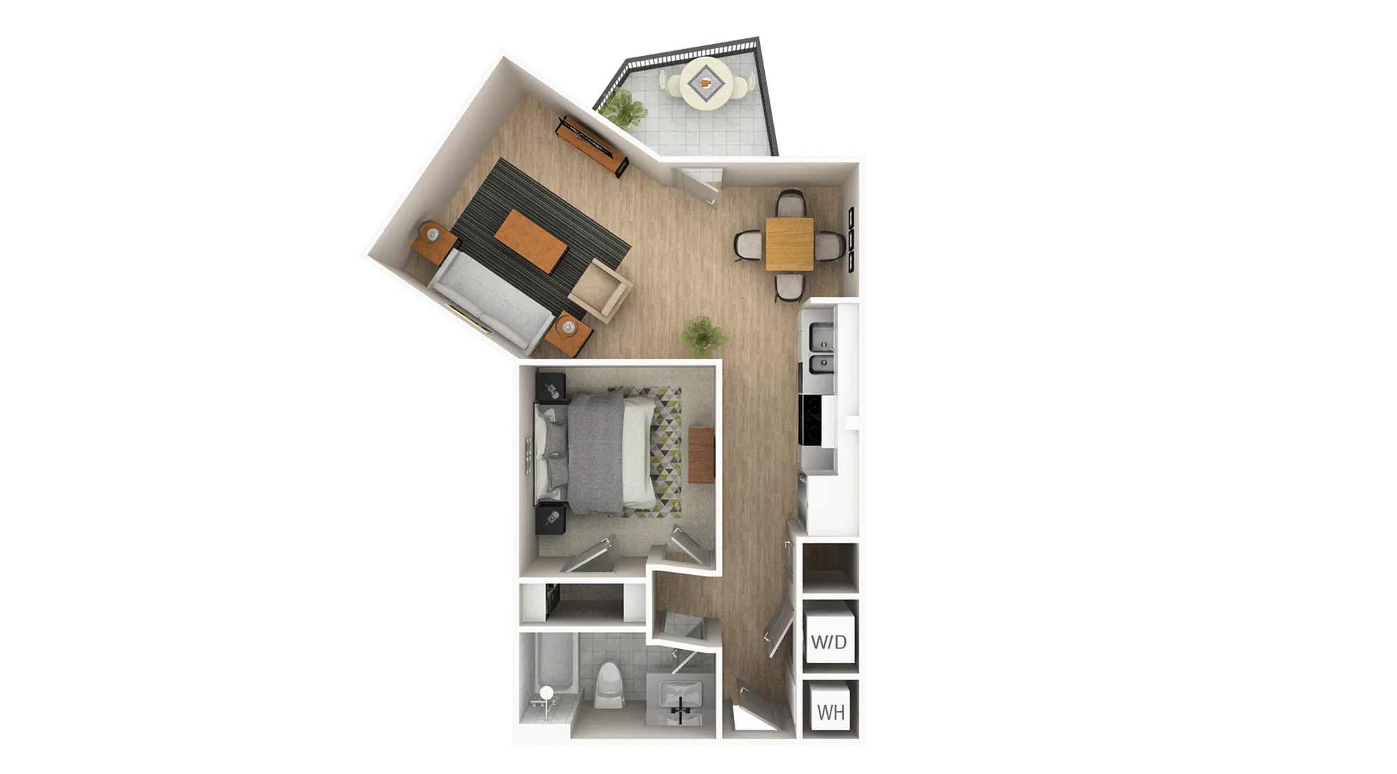 1A - 674 sqft