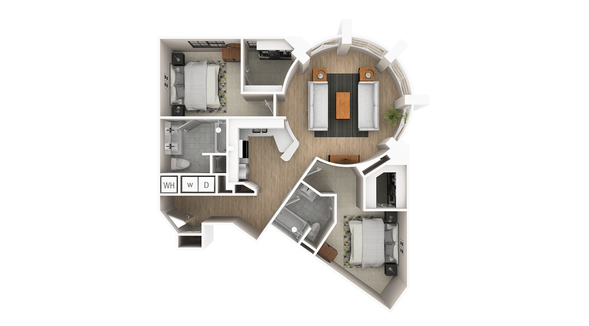 2F - 1300 sqft