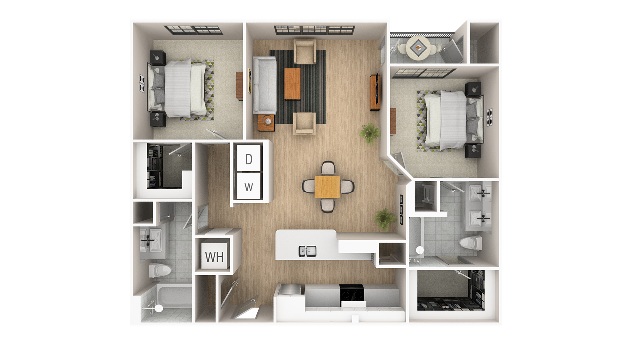 2CX - 1056 sqft