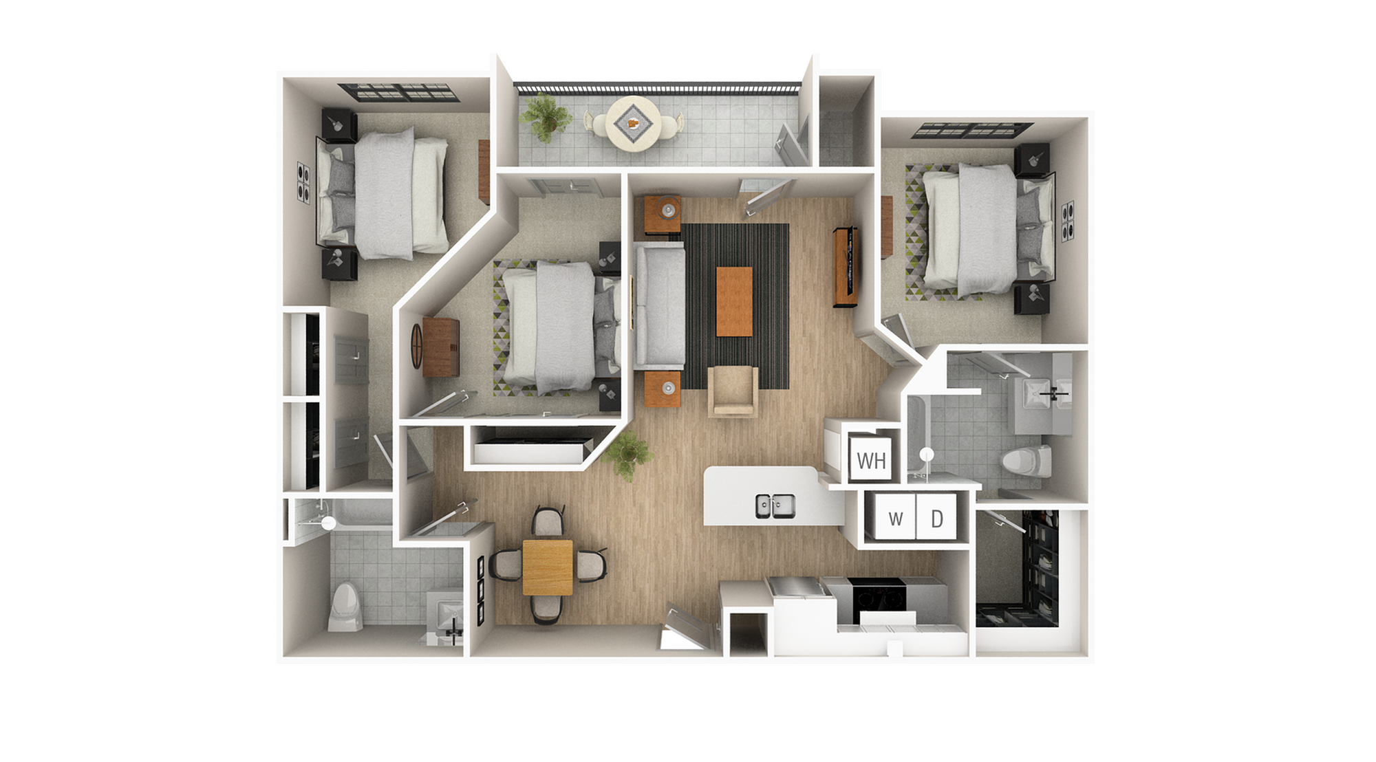 3AX - 1211 sqft