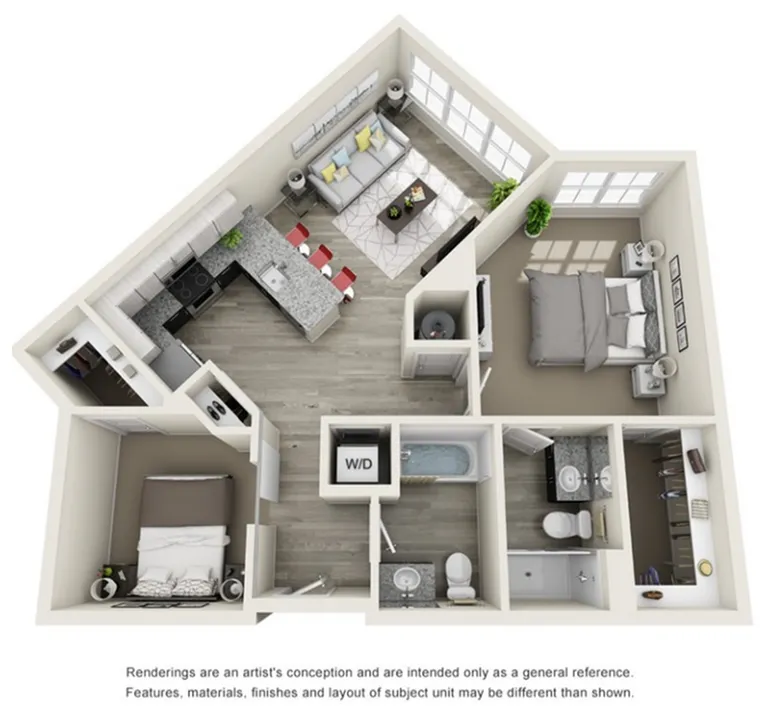 1 Den - 936 sqft