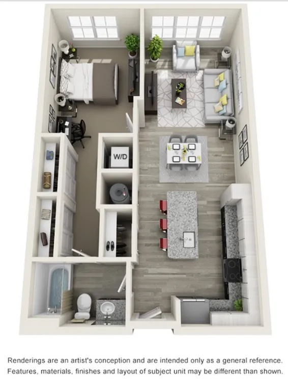 1G - 846 sqft