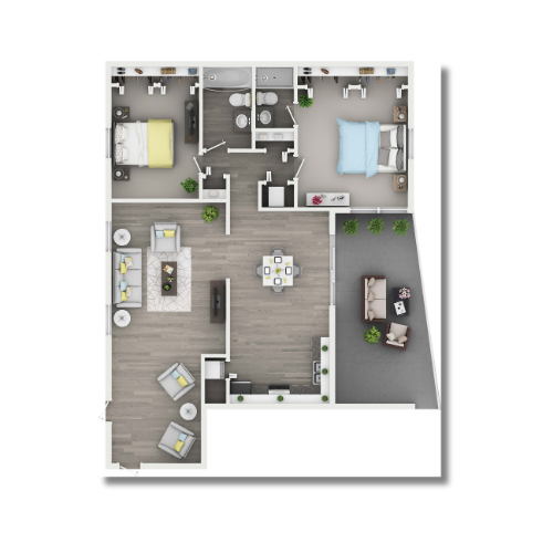 2B - 1,200 SQ.FT