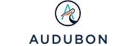 Modern logo design featuring a stylized letter A integrated with a bird motif, representing the Audubon brand.