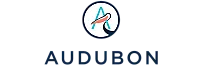 Modern Audubon logo featuring a stylized bird and the letter A, showcasing sleek design and vibrant colors.