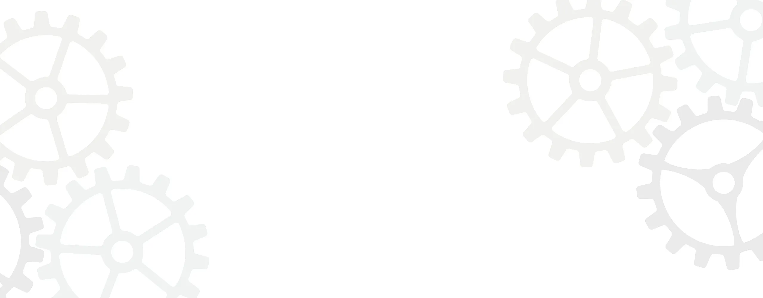 Minimalistic abstract design featuring interlocking gears, symbolizing innovation and synergy.