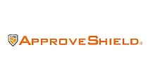Approve Shield logo with orange and gray shield icon, showcasing modern and secure branding.