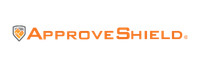 ApproveShield logo, featuring a dynamic shield design in orange and gray colors.
