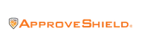 ApproveShield logo, featuring a dynamic shield design in orange and gray colors.
