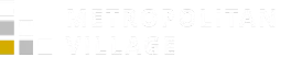 Stylish logo for Metropolitan Village with modern geometric design.