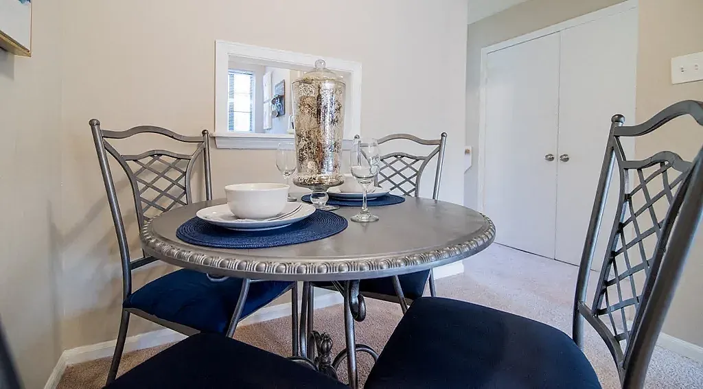 Inviting dining space