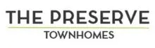 Logo of The Preserve Townhomes featuring modern typography.