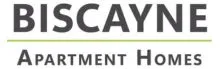 Logo of Biscayne Apartment Homes featuring bold lettering.